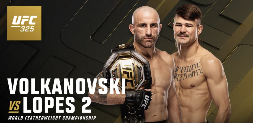 Watch UFC 325: Volkanovski vs. Lopes 2 II 2026 1/31/26 Full Show Online Free